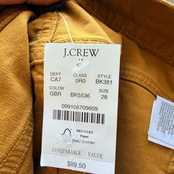 J.Crew skinny Corduroy pant style BK 381, size 28 - Picture 2 of 10